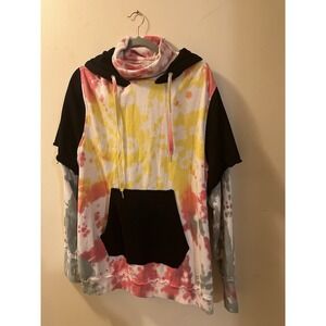 Laundry Room Oversize Sweatshirt Hoodie Longsleeve Tie Dye Size XL